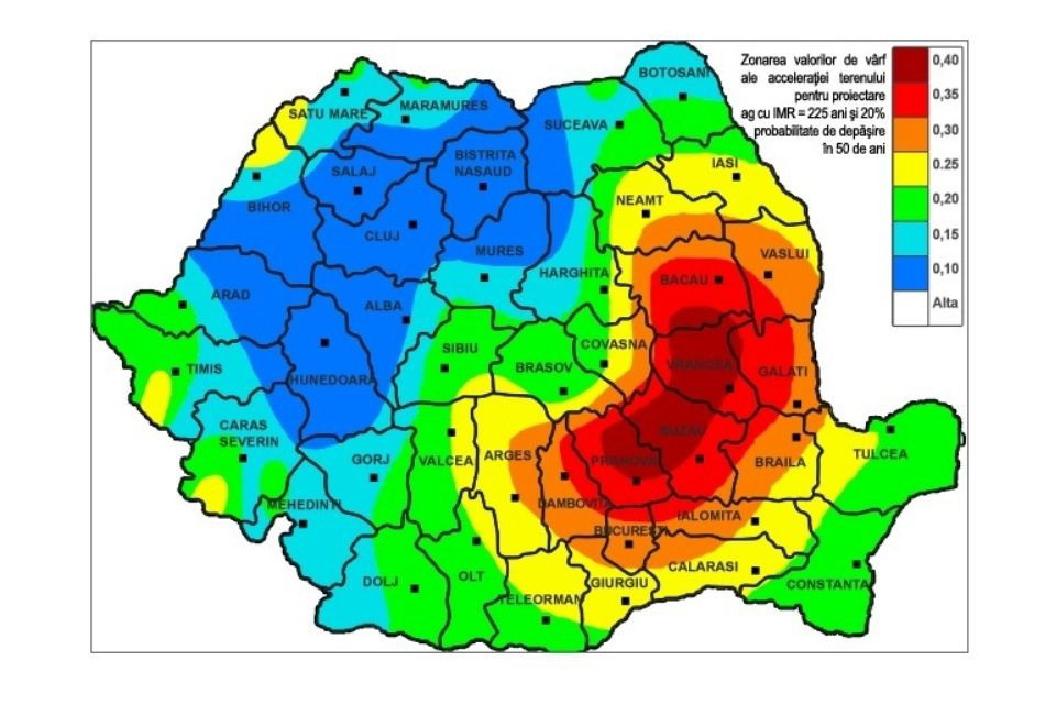 Harta de zonare seismica